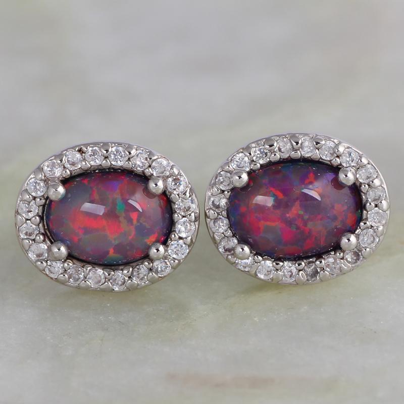 Stud Latest Design Brown Opal Created Stamp Silver Color Overlay Women's Earrings Fashion Jewelry AE375
Stud Latest Design Brown Opal Created Stamp Silver Color Overlay Women's Earrings Fashion Jewelry AE375