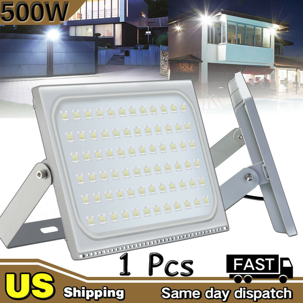 Ultraslim Floodlights 500W LED Flood lights 2800-3500K Warm White Outdoor Lighting Project Lamp Outdoors Security Light 110V 
Ultraslim Floodlights 500W LED Flood lights 2800-3500K Warm White Outdoor Lighting Project Lamp Outdoors Security Light 110V