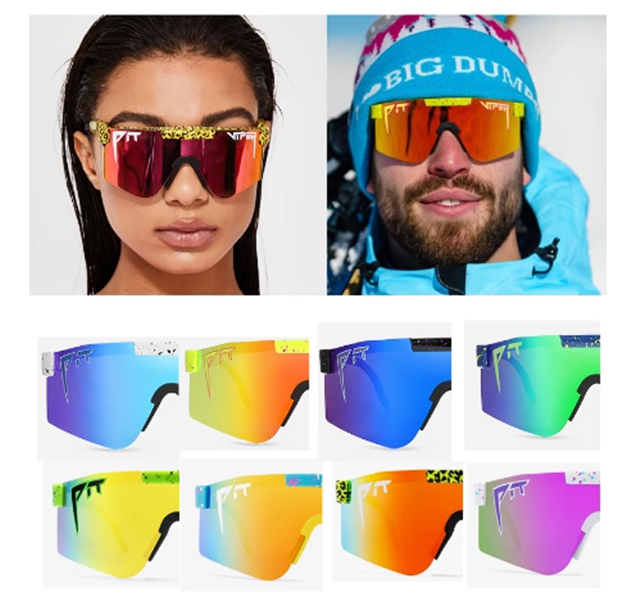 22 Color Brand Rose red pit viper Sunglasses double wide no polarized mirrored lens PC frame uv400 protection
22 Color Brand Rose red pit viper Sunglasses double wide no polarized mirrored lens PC frame uv400 protection