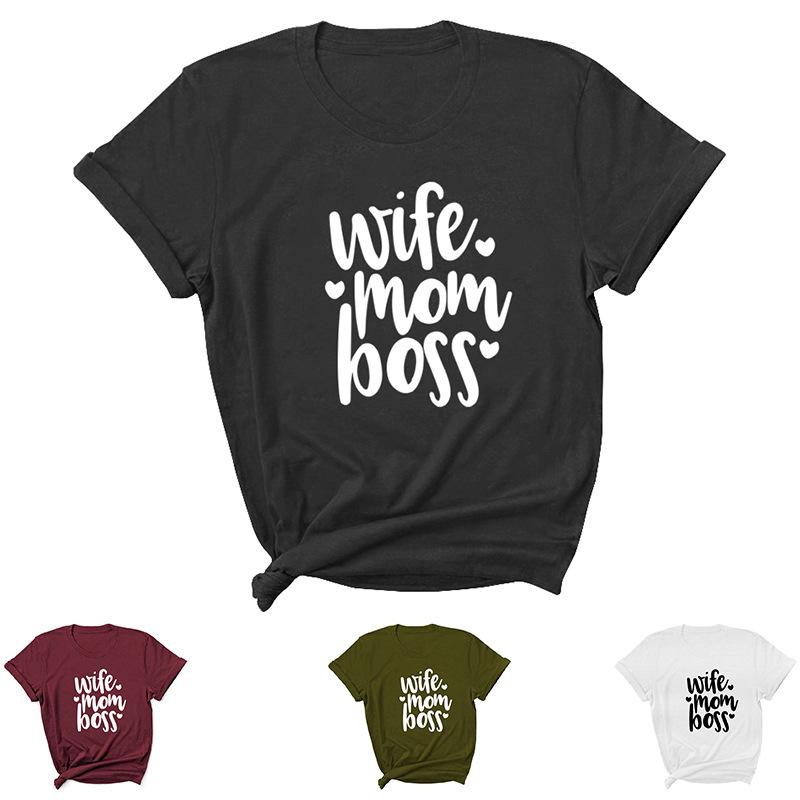 Women' T-Shirt Soft Mom Letter Printed Short Sleeve Round Neck Mujer Camisetas Graphic Tee Clothing Women Y2k Shirt, Black
Women' T-Shirt Soft Mom Letter Printed Short Sleeve Round Neck Mujer Camisetas Graphic Tee Clothing Women Y2k Shirt, Black