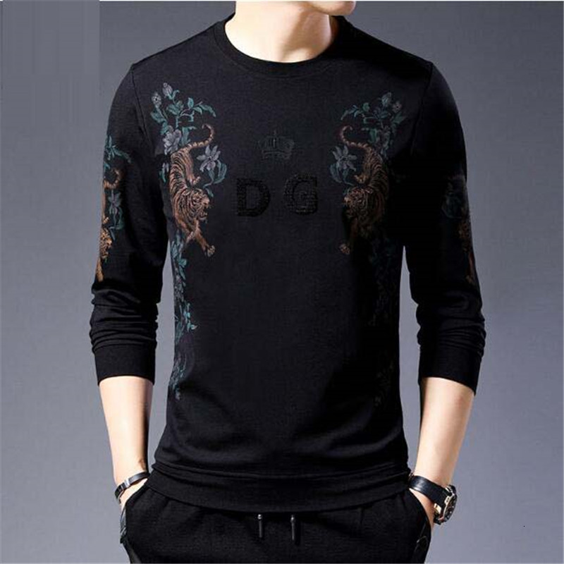 Mouw Fashion Long T-shirt Dg Tiger Flower Printed o Neck Loose Tops Teas Casual Streetwear Men Hip Hop Men's Shirts, Eagle
Mouw Fashion Long T-shirt Dg Tiger Flower Printed o Neck Loose Tops Teas Casual Streetwear Men Hip Hop Men's Shirts, Eagle