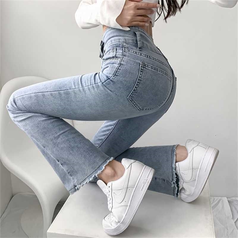 Jeans Women Solid Blue Sexy Slimhigh Waist Jean Simple Ladies Full Length Mom Cowboy Denim Flared Pants Mujer Autumn 211111
Jeans Women Solid Blue Sexy Slimhigh Waist Jean Simple Ladies Full Length Mom Cowboy Denim Flared Pants Mujer Autumn 211111