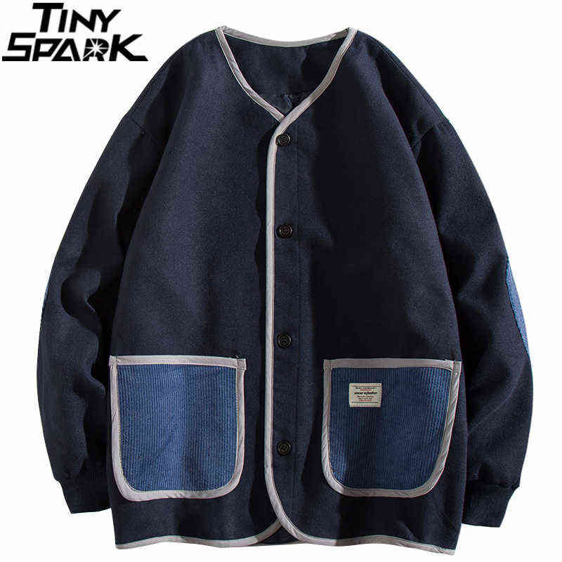 2021 Men Hip Hop Streetwear Vintage Jacket Patchwork Pockets Jacket Coat Autumn Harajuku Cotton Jacket Coat Outwear Blue Khaki Y1106, A207dj001 khaki
2021 Men Hip Hop Streetwear Vintage Jacket Patchwork Pockets Jacket Coat Autumn Harajuku Cotton Jacket Coat Outwear Blue Khaki Y1106, A207dj001 khaki