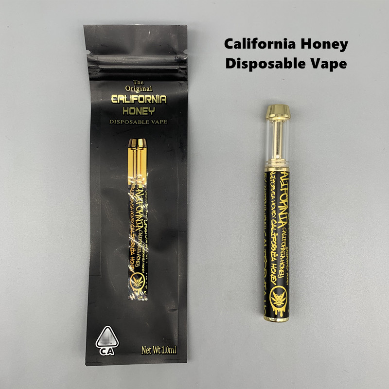 California Honey Disposable Vape Wax Pen cigarettes Copper Rechargeable 1ml Atomizers Carts Thick Oil Vaporizer 400mAh With Cartridges Packaging Bags CQ Stickers
California Honey Disposable Vape Wax Pen cigarettes Copper Rechargeable 1ml Atomizers Carts Thick Oil Vaporizer 400mAh With Cartridges Packaging Bags CQ Stickers