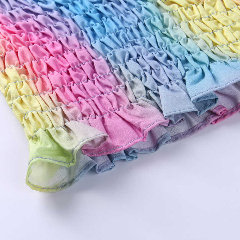 Summer Tops For Women Shoulder Sexy Brat Shirt Sales Corset Crop Top Clothes Camisole Halter Fashion Short Neck Femme 210625