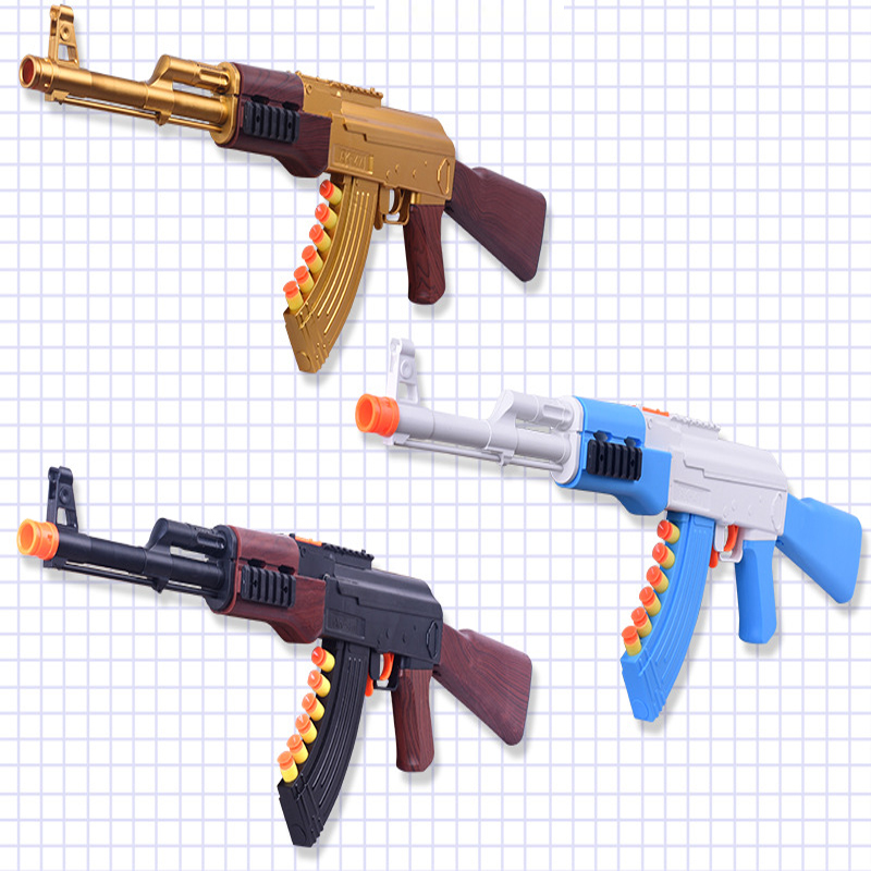 AK47 Soft Bullet Toy Gun Manual Pneumatic Rifle For Adults Kids Birthday Gift Outdoor Games