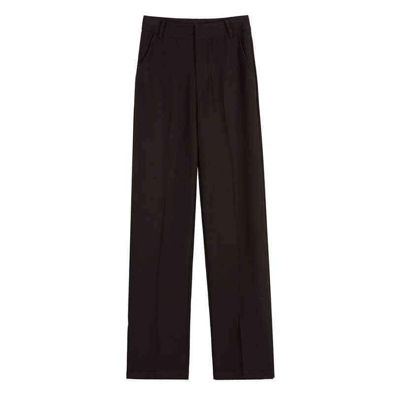 Women Pants High Waist Suit Fashion Loose Trousers Wide Leg Female Full Length Casual Plus Size Flare s 211115