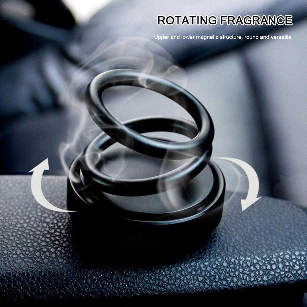 Home Gift Scent Ornament Fragrance Office Decoration Rotating Designed Double Ring Air Freshener Perfume Fashion New Arrive Car