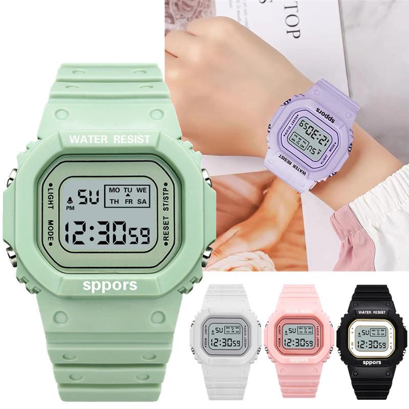 Wristwatches Fashion Women Digital Watch Men Multifunction Waterproof Watches Unisex Male Rectangle Children Sport, White women watch
Wristwatches Fashion Women Digital Watch Men Multifunction Waterproof Watches Unisex Male Rectangle Children Sport, White women watch