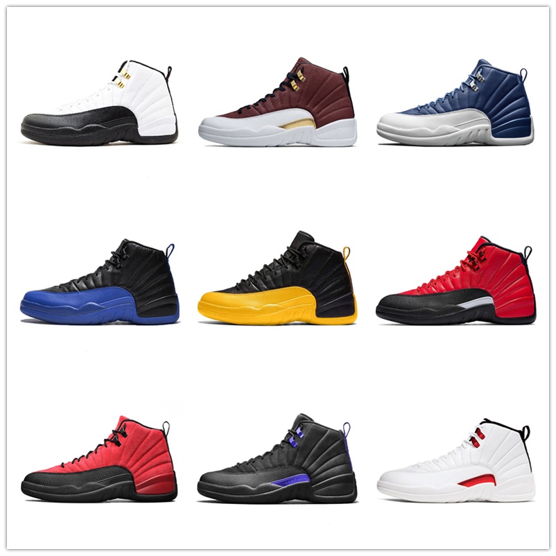 25th Anniversary Bred Concord 45 Space Jam Gym Red Mens Basketball Shoes 12 12s Indigo Game Royal Reverse Flu Game Men Women Sneakers