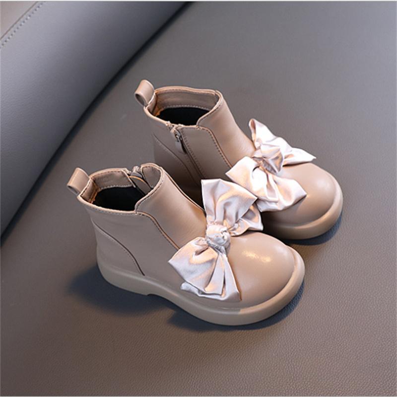 Boots 2021 Autumn Kids Genuine Leather Zip Side Big Burryfly-knot Girls Princess Fashion Rubber Ankle, Black;grey
Boots 2021 Autumn Kids Genuine Leather Zip Side Big Burryfly-knot Girls Princess Fashion Rubber Ankle, Black;grey
