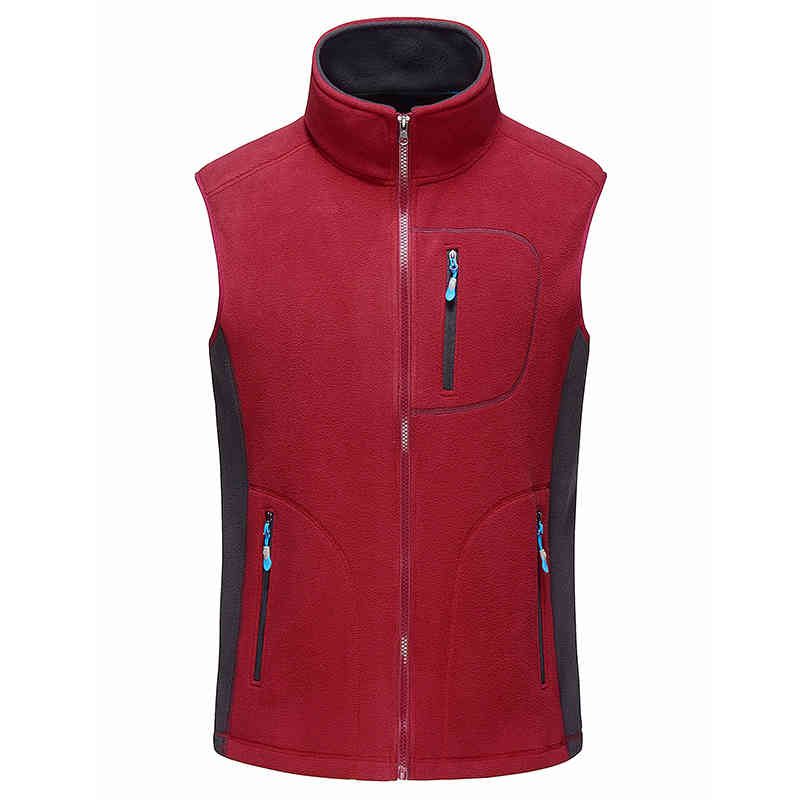 Winter Vest Men 100% Thicken Fleece Fashion Colete Waistcoat Male Gilet Sleeveless Jacket Bodywarmer Mens Stage Coat Clothing 210518