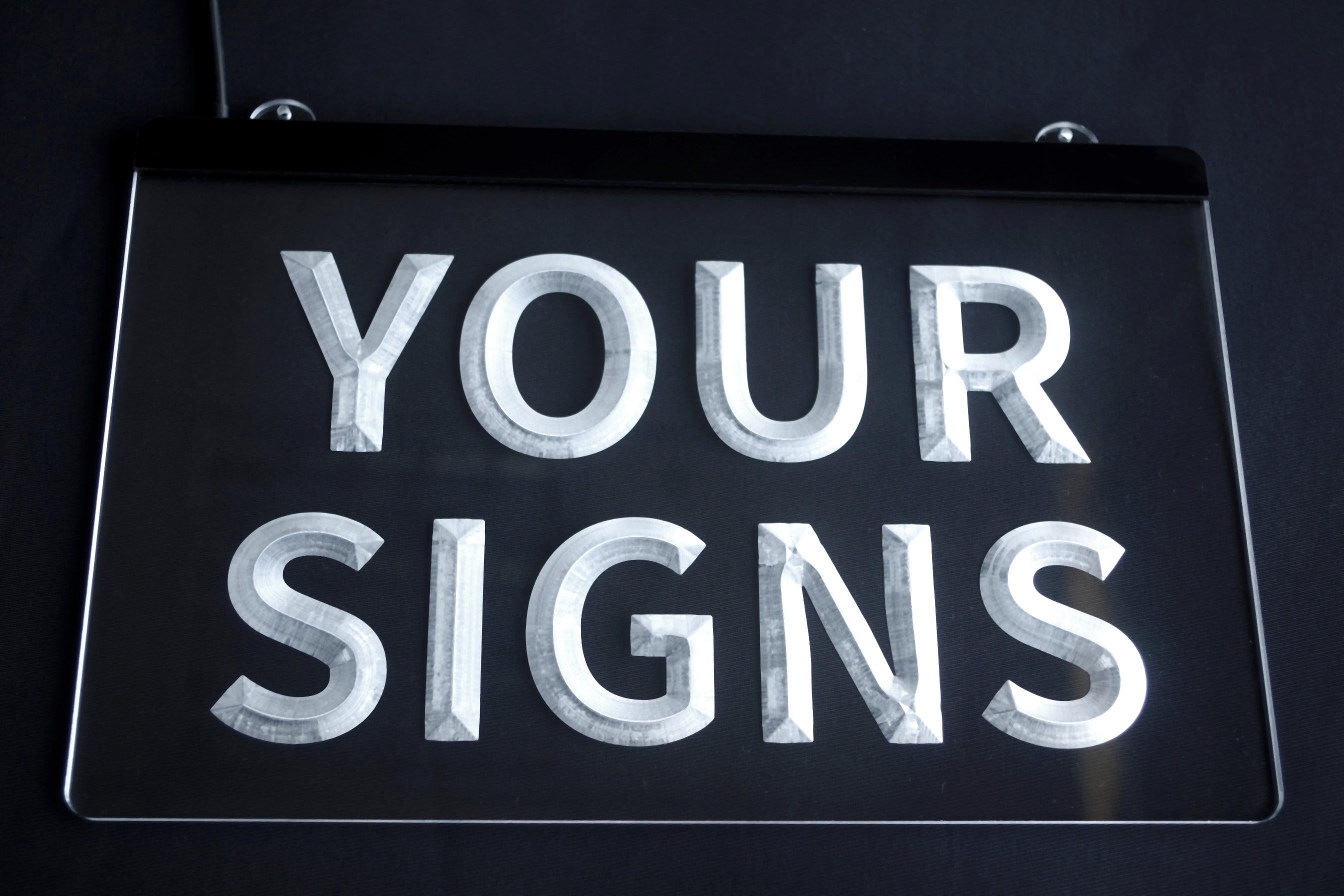 Custom Your Signs 3D Engraving LED Light Sign Wholesale Retail