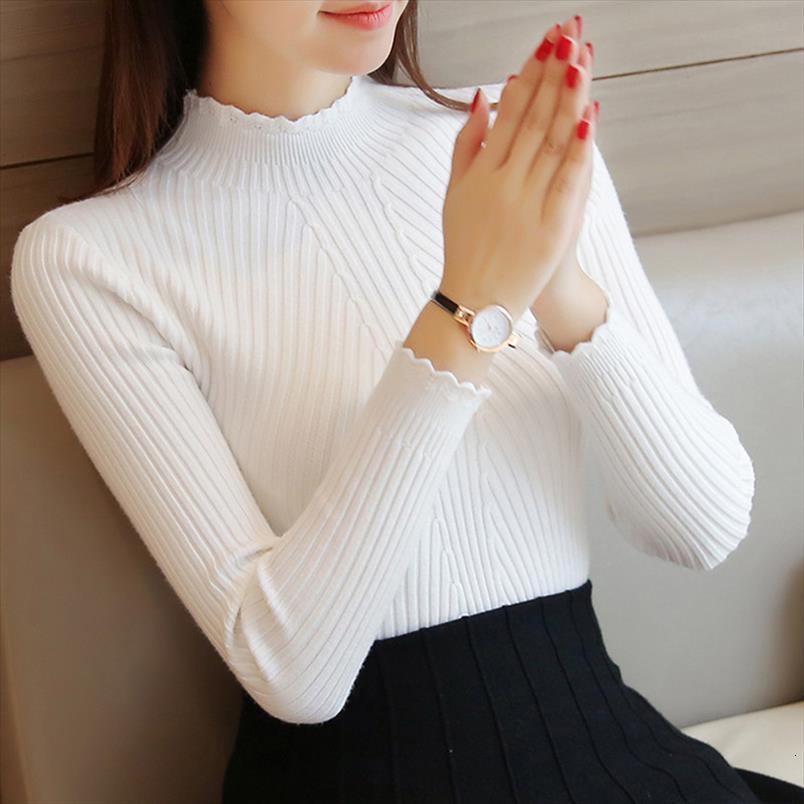 spring autumn women ladies womens sweaters long sleeve lace knitted turtleneck pull sweater shirts femme korean stretchable casual, White;black
spring autumn women ladies womens sweaters long sleeve lace knitted turtleneck pull sweater shirts femme korean stretchable casual, White;black