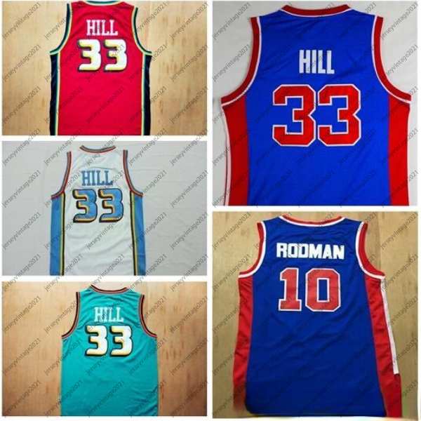 Vintage #33 Grant Hill Jerseys Blue Red White Stitched Grant Hill Shirts Mens 10# Dennis Rodman Jersey Blue Shirts Stitched, C1
Vintage #33 Grant Hill Jerseys Blue Red White Stitched Grant Hill Shirts Mens 10# Dennis Rodman Jersey Blue Shirts Stitched, C1