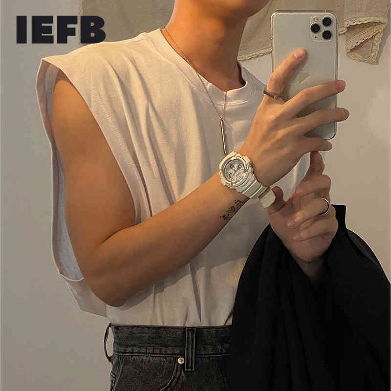 IEFB Summer Men's Wear Personality Solid Color Wide Shoulder Tank Tops Men's Korean Trend Loose Sports Sleeveless Tee Top 9Y6935 210524, White
IEFB Summer Men's Wear Personality Solid Color Wide Shoulder Tank Tops Men's Korean Trend Loose Sports Sleeveless Tee Top 9Y6935 210524, White