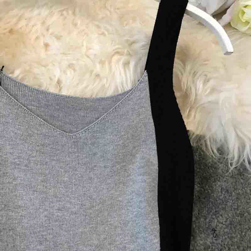 Women Bodycon Dress Korean Fashion Summer Sleeveless Sexy Spaghetti Strap Dresses Ladies Vintage Knitted Dress Robe Femme 210521