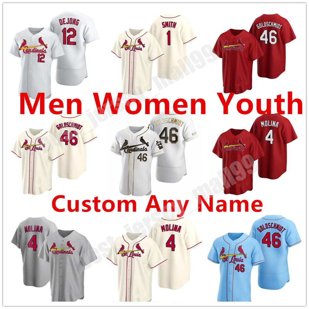 2021 Custom Men Women Youth Cardinal 4 Yadier Molina Jersey 46 Paul Goldschmidt Matt Carpenter DeJong Carlos Martinez Marcell Ozuna Wong Fowler, Blue;black
2021 Custom Men Women Youth Cardinal 4 Yadier Molina Jersey 46 Paul Goldschmidt Matt Carpenter DeJong Carlos Martinez Marcell Ozuna Wong Fowler, Blue;black