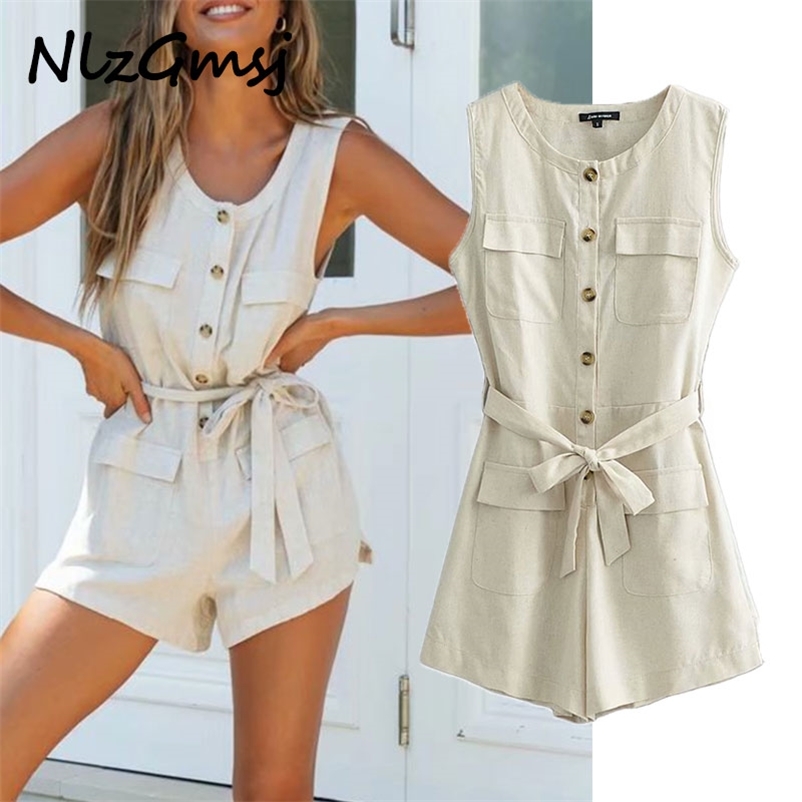 Women Fashion Ladies Button O-Neck Romper Streetwear Female Chic Pocket Sashes Playsuits 210628, As picture
Women Fashion Ladies Button O-Neck Romper Streetwear Female Chic Pocket Sashes Playsuits 210628, As picture