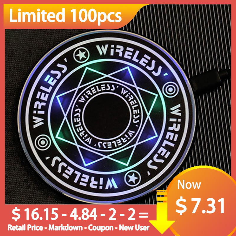 LED Golwing Magic Array Charger Qi 10W Wireless Charger Pad Quick Charge For iPhone 12 Xiaomi Huawei Mobile Phone Fast Charging
LED Golwing Magic Array Charger Qi 10W Wireless Charger Pad Quick Charge For iPhone 12 Xiaomi Huawei Mobile Phone Fast Charging