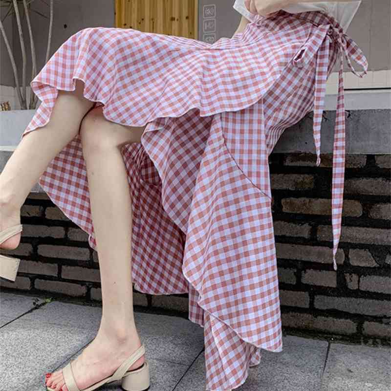 WERUERUYU Elegant Ruffled Bow Tie Midi Skirt Women High Waist Casual Streetwear Female Wrap Skirts Autumn Ladies Vintage 210608, Photo color
WERUERUYU Elegant Ruffled Bow Tie Midi Skirt Women High Waist Casual Streetwear Female Wrap Skirts Autumn Ladies Vintage 210608, Photo color