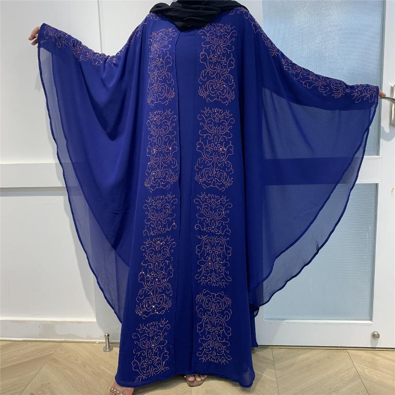 Ethnic Clothing Chiffon Bronzing Evening Party Dress Women Bat Sleeve Robe Femme Musulmane Turkey Kaftan Hijab Abaya Long African
Ethnic Clothing Chiffon Bronzing Evening Party Dress Women Bat Sleeve Robe Femme Musulmane Turkey Kaftan Hijab Abaya Long African