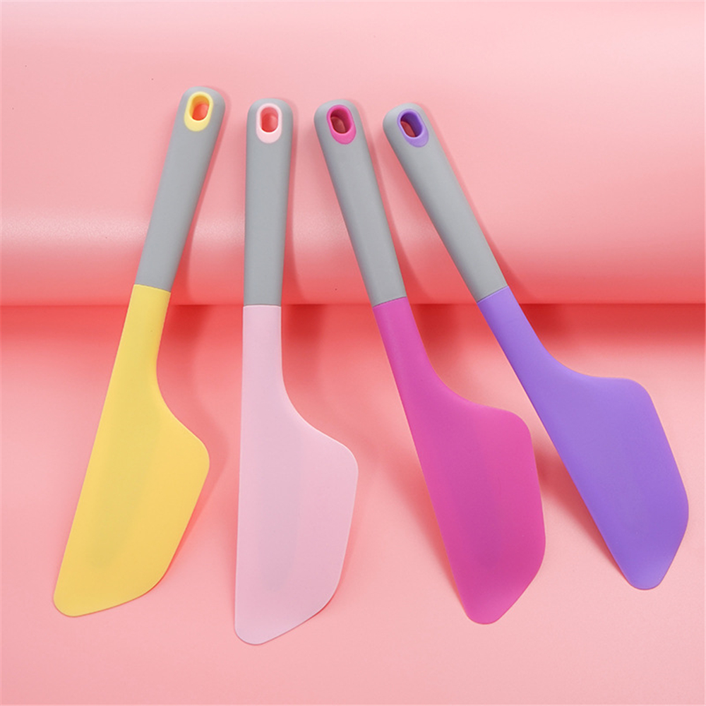Large Silicone Cream Baking Scraper Pastry Tools Non Stick Butter Mixer Smoother Spreader Heat Resistant Spatula EEB5987 Free shipping