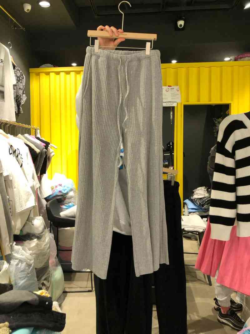 Summer Thin Solid Elastic High Waist Pink Wide Leg Pants Women Cotton Loose Casual Fashion Pantalones De Mujer Oversize Wild 210429