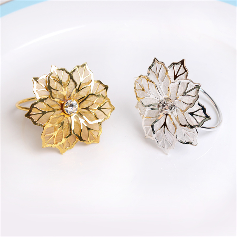 Flower Napkin Rings for Wedding Napkin Holders