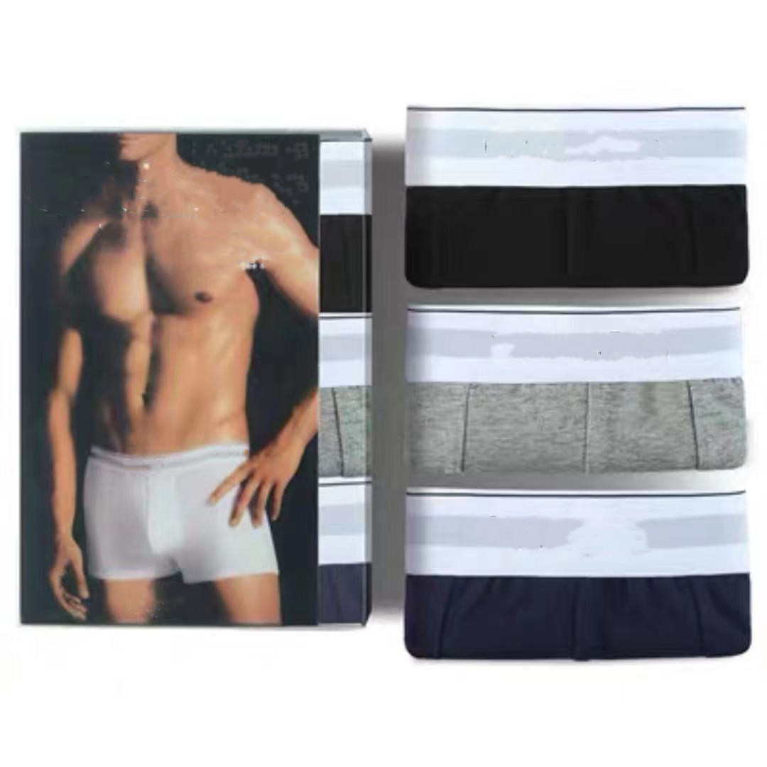 Men's Underpants genuine gift box spring and summer pure cotton four-corner breathable comfort large size boxer shorts tide, Gray 3 pieces with gift box
Men's Underpants genuine gift box spring and summer pure cotton four-corner breathable comfort large size boxer shorts tide, Gray 3 pieces with gift box