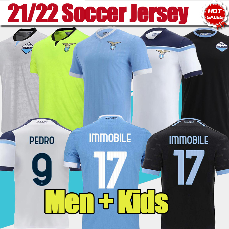 21/22 LAZIO Soccer Jersey Home Blue #17 IMMOBILE #10 LUIS ALBERTO #21 SERGEJ Away White Soccer Shirt 2021/2022 Men Kids 3rd Black Goalkeeper Green Grey Football Uniforms, Home no patch
21/22 LAZIO Soccer Jersey Home Blue #17 IMMOBILE #10 LUIS ALBERTO #21 SERGEJ Away White Soccer Shirt 2021/2022 Men Kids 3rd Black Goalkeeper Green Grey Football Uniforms, Home no patch