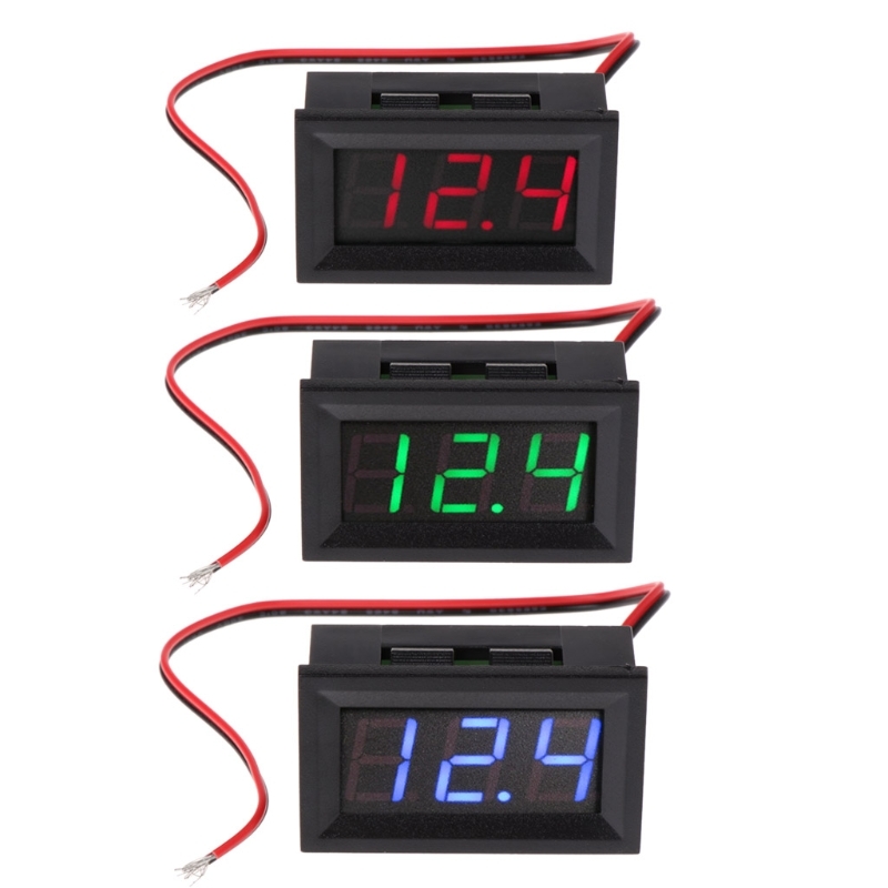 Dc 4.5 V-30 V Digital Voltmeter 0.56 "Led 2-wire Voltage Volt Meter Panel Gauge