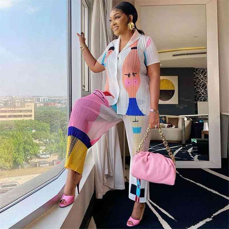 two piece set women summer short sleeve shirt and pant suits streetwear casual sets outfits dropshipping wholesale, White
two piece set women summer short sleeve shirt and pant suits streetwear casual sets outfits dropshipping wholesale, White