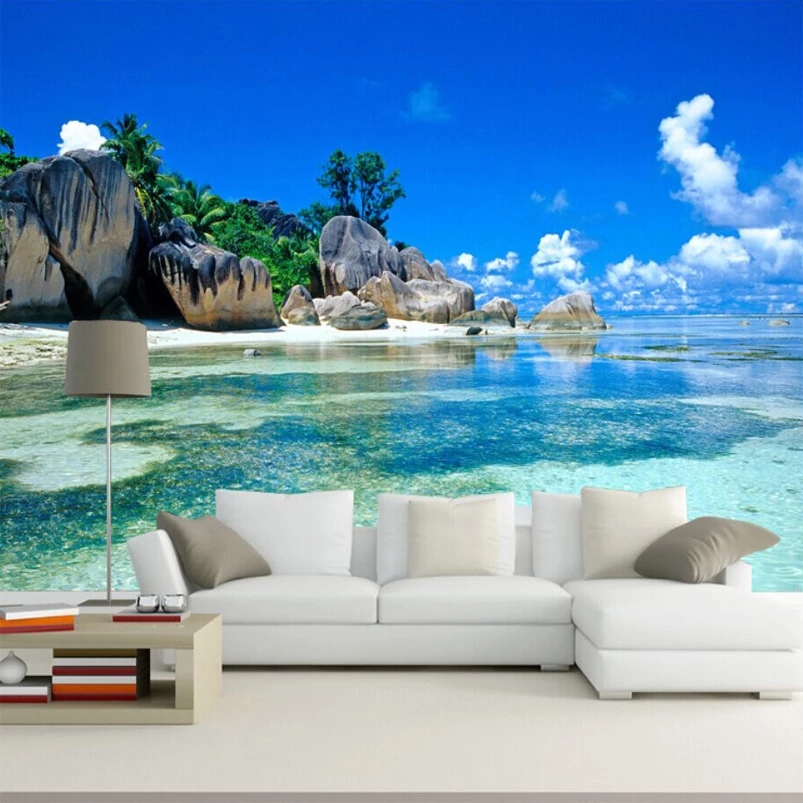 Custom Mural Nature Scenery Photo Wallpaper Living Room Background 3D Landscape Home Decor Wall Paper Waterproof