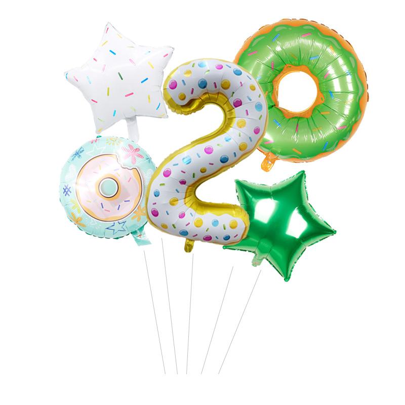 Set 32 Inch Candy Number Aluminum Foil Balloons 18 Donut Helium Ball Color Bars Birthday Party Decoration Baby Toy Globos
Set 32 Inch Candy Number Aluminum Foil Balloons 18 Donut Helium Ball Color Bars Birthday Party Decoration Baby Toy Globos