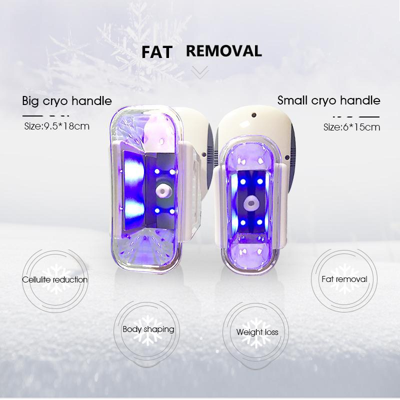 Two Cryo Heads Can Work At The Same Time Fat Freezing Cryolipolysis Machine Body Slimming Cavitation RF Equipment Weight Reduction Lipo Laser