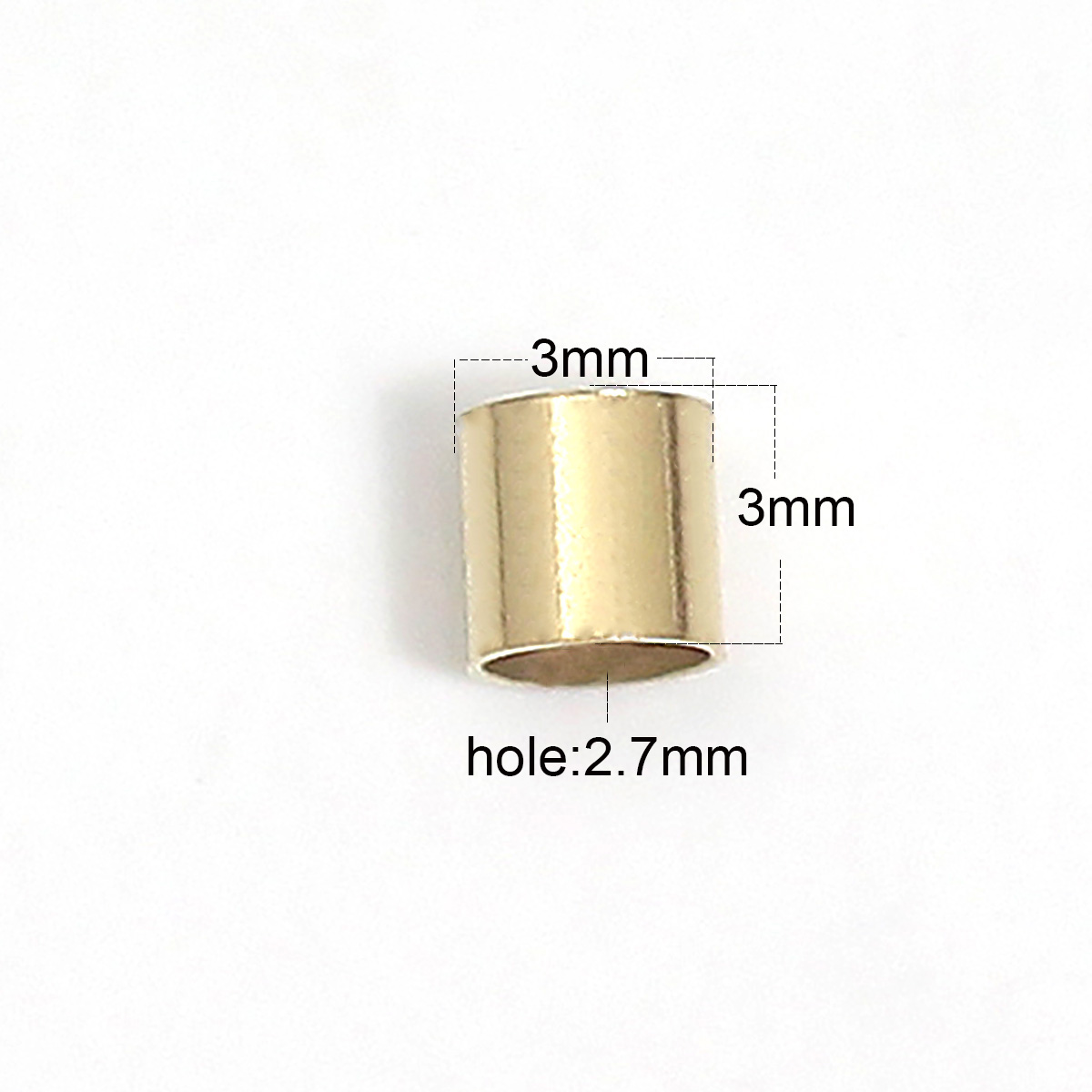 Beadsnice Gold Filled 14k Wire Guardians Crimp Beads metal Components jewelry findings