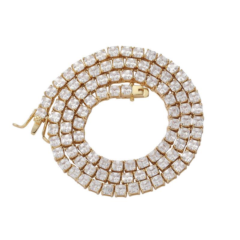 Chains Hip Hop 4*4mm Square CZ Stone Paved Bling Iced Out Tennis Link Chain Chokers Necklaces For Men Women Rapper Jewelry Gift
Chains Hip Hop 4*4mm Square CZ Stone Paved Bling Iced Out Tennis Link Chain Chokers Necklaces For Men Women Rapper Jewelry Gift