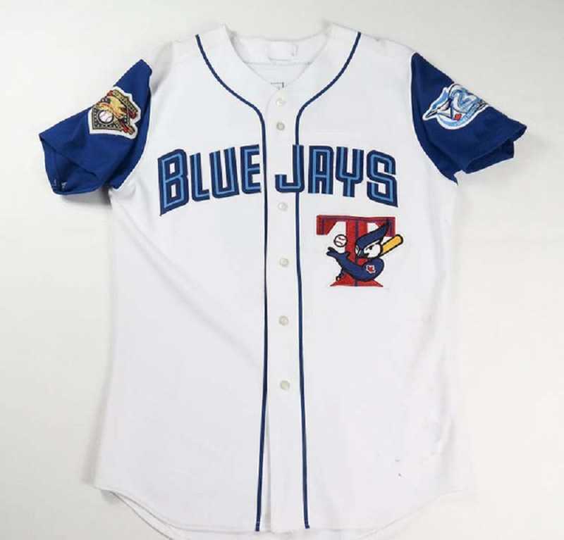 2001 Toronto 25th Anniversary Patch Baseball Jerseys 10 Vernon Wells 23 Jose Cruz 25 Carlos Delgado Chris Carpenter 32 Roy Halladay jersey, As shown
2001 Toronto 25th Anniversary Patch Baseball Jerseys 10 Vernon Wells 23 Jose Cruz 25 Carlos Delgado Chris Carpenter 32 Roy Halladay jersey, As shown
