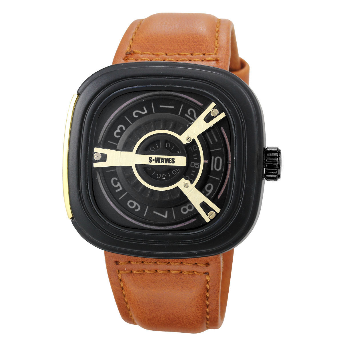 Ceramic BezelMen's watch Quality Friday fashion leisure square large dial personality quartz men's WatchMovement Watch, Slivery;brown
Ceramic BezelMen's watch Quality Friday fashion leisure square large dial personality quartz men's WatchMovement Watch, Slivery;brown