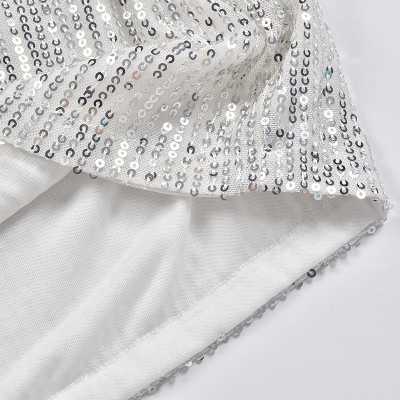 Silver Sequins Women Shorts Year Party Low Waist Lace Up Female Mini Summer Autumn Streetwear Loose Ladies 220228