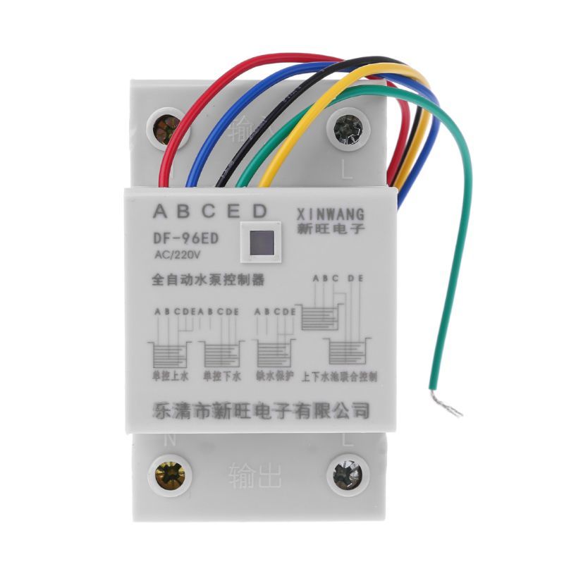 10A 220V Water Tank Liquid Level Detection Sensor Automatic Water Level Controller Switch Water pump Controller DF-96ED