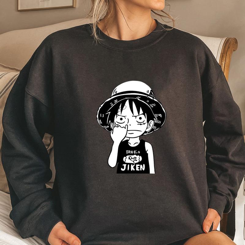 Women' Hoodies & Sweatshirts Japanese Anime One Piece Luffy Picking Nose Graphic Hoodie Harajuku Pullover Streetwear Loose Fleece Warm Wint, Black
Women' Hoodies & Sweatshirts Japanese Anime One Piece Luffy Picking Nose Graphic Hoodie Harajuku Pullover Streetwear Loose Fleece Warm Wint, Black