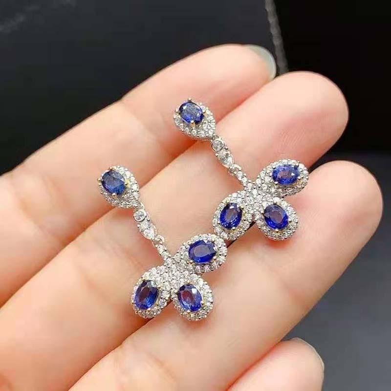 Dangle & Chandelier Natural Sapphire Earrings S925 Pure Silver Fine Fashion Charming Luxurious Jewelry For Women Meibapj FS
Dangle & Chandelier Natural Sapphire Earrings S925 Pure Silver Fine Fashion Charming Luxurious Jewelry For Women Meibapj FS