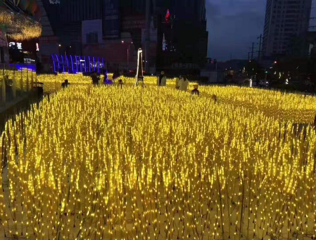 10PCS/LOT Outdoor LED Wheat Ear Lamp Reed Lamps Waterproof Garden Courtyard Simulation Wheat Lamp Decor Lights