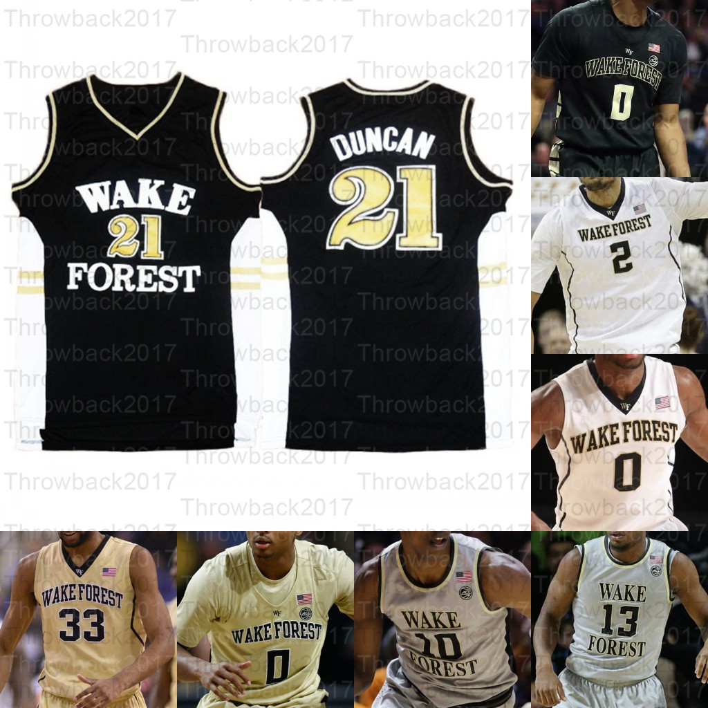 Custom Wake Forest Demon Deacons College Basketball Jerseys 0 Brandon Childress 30 Olivier Sarr 13 Andrien White 23 Chaundee Brown, Black ii
Custom Wake Forest Demon Deacons College Basketball Jerseys 0 Brandon Childress 30 Olivier Sarr 13 Andrien White 23 Chaundee Brown, Black ii