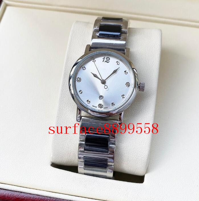 Womens Watches 2021 Luxury Watches For Women Top Quality Designer Ceramics Stainless Steel Strap Quartz Movement HU787, Water proof 50m
