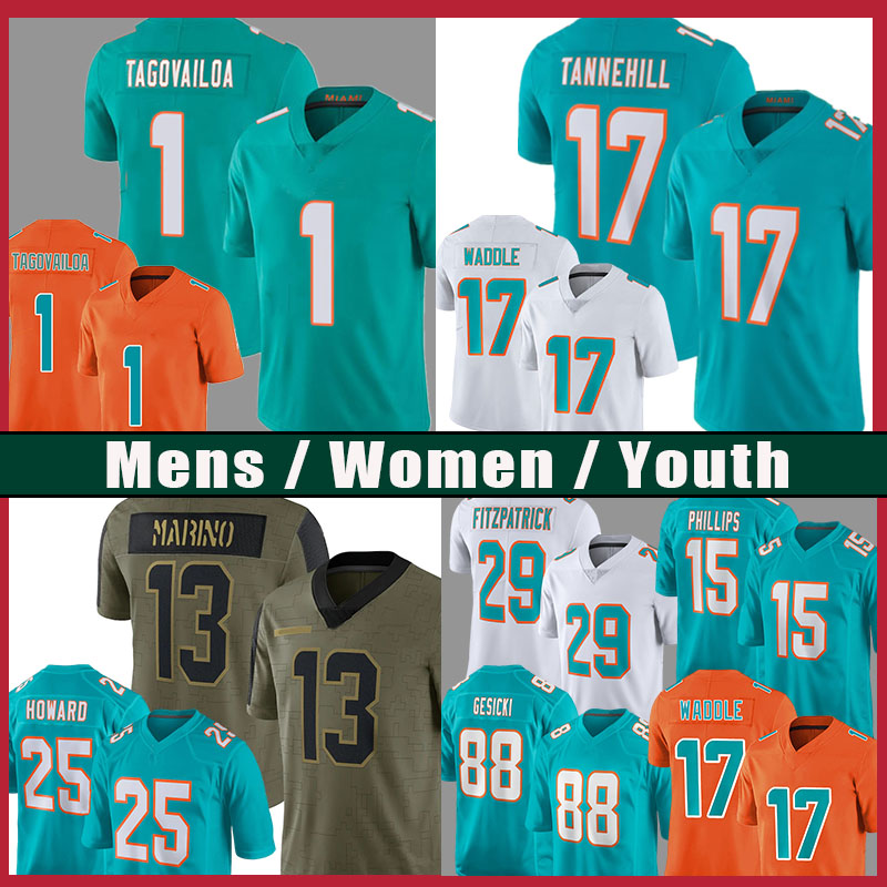 Dan Marino 17 Jaylen Waddle Tua Tagovailoa Football Jersey 25 Xavien Howard Miamis Jaelan Phillips Mike Gesicki Jerome Baker Will Fuller V Larry Csonka Lynn Bowden Jr., 2021 youth size s-xl(haitun)
Dan Marino 17 Jaylen Waddle Tua Tagovailoa Football Jersey 25 Xavien Howard Miamis Jaelan Phillips Mike Gesicki Jerome Baker Will Fuller V Larry Csonka Lynn Bowden Jr., 2021 youth size s-xl(haitun)