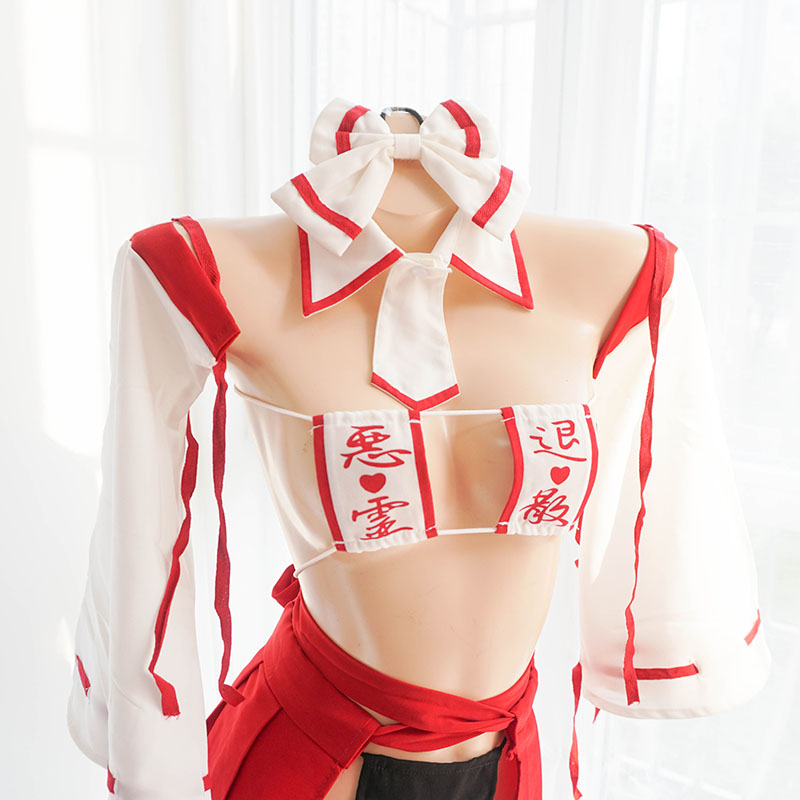 Womens Cute Anime Psychic Cospay Costumes Japanese Witch Uniform Sexy Bikini ingerie Set Haoween Costumes Maid Dress, Red
Womens Cute Anime Psychic Cospay Costumes Japanese Witch Uniform Sexy Bikini ingerie Set Haoween Costumes Maid Dress, Red