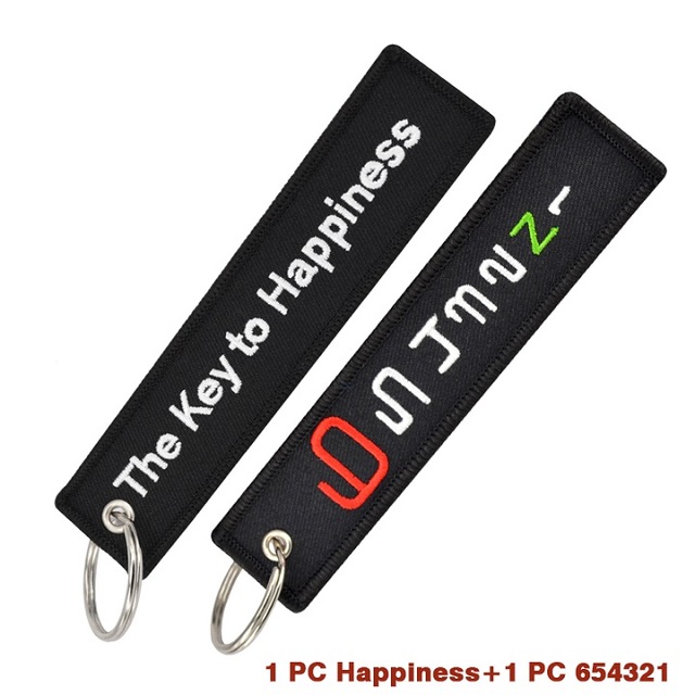 Fashion Key Tag Bijoux Keychain for Motorcycles The to Happiness Keyfob KeyRing Chaveiro Remove Before Flight
